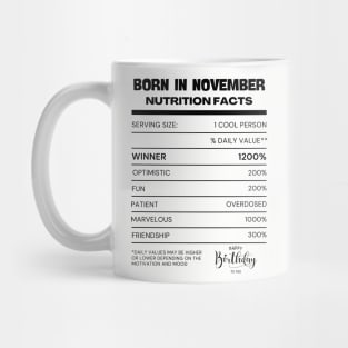 Born in november Mug